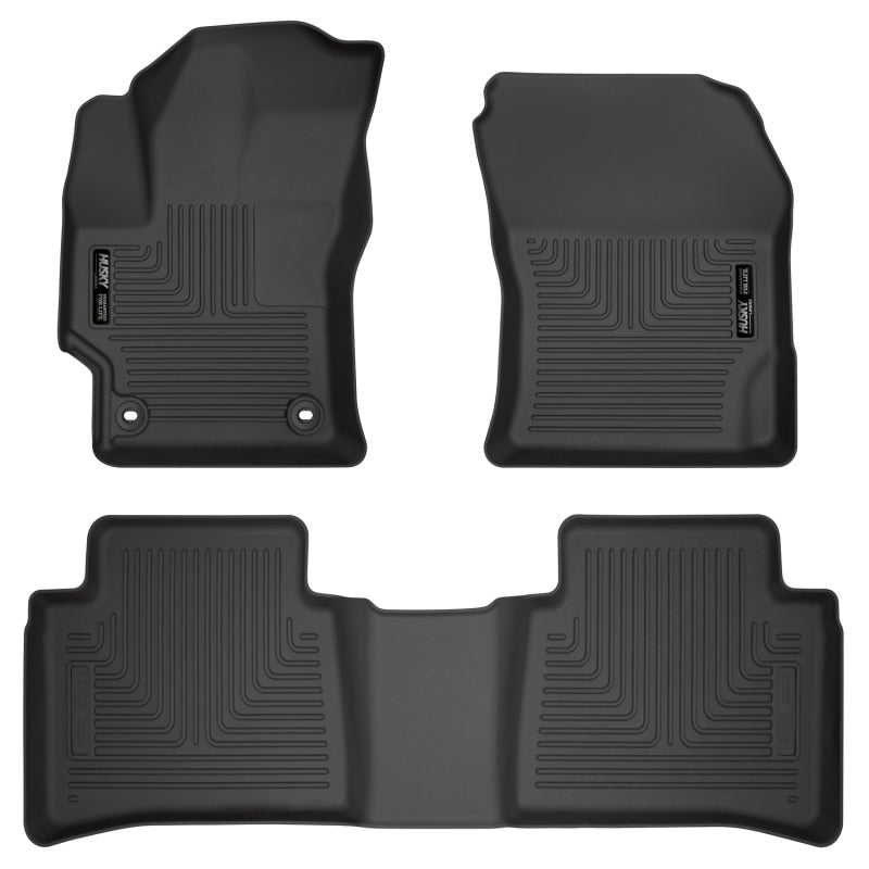 Husky Liners 95751 2020 Toyota Corolla Weatherbeater Black Front & 2nd Seat Floor Liners