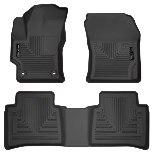 Husky Liners 95751 2020 Toyota Corolla Weatherbeater Black Front & 2nd Seat Floor Liners