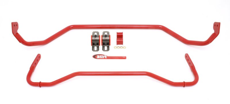 BMR Suspension SB029R BMR 08-09 Pontiac G8 Front & Rear Sway Bar Kit w/ Bushings - Red