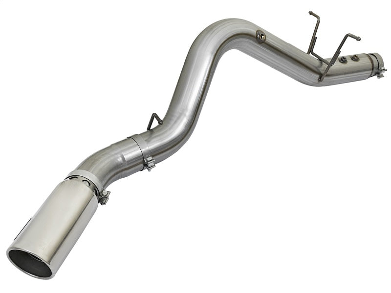 aFe 49-44085-P LARGE BORE HD 5in 409-SS DPF-Back Exhaust w/Polished Tip 2017 GM Duramax V8-6.6L (td) L5P