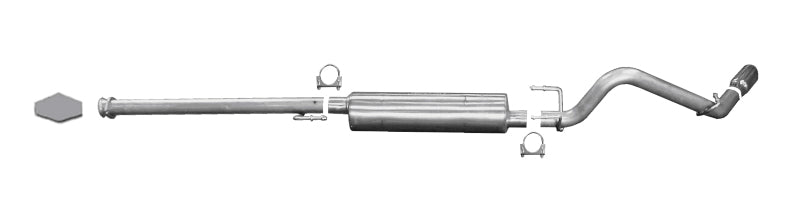 Gibson 618802 05-13 Toyota Tacoma Base 4.0L 2.5in Cat-Back Single Exhaust - Stainless