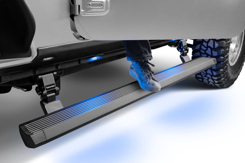 Go Rhino 20450674PC RealTruck 18-24 Jeep Wrangler 4dr VoltStep Electric Running Board Kit (Drilling Req.) - Tex. Blk