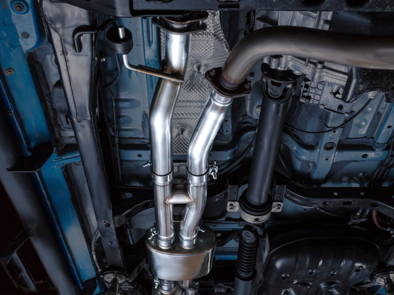 AWE Tuning 3015-33826 AWE 16-22 Toyota Tacoma 0FG Catback Exhaust w/ BashGuard - Dual Diamond Black Tips