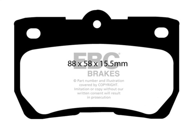EBC DP41586R 06-07 Lexus GS300 3.0 Yellowstuff Rear Brake Pads