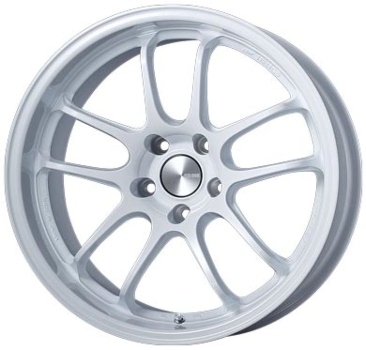 Enkei 489-8105-6515WP PF01EVO 18x10.5 15mm Offset 5x114.3 75mm Bore Pearl White Wheel Special Order / No Cancel