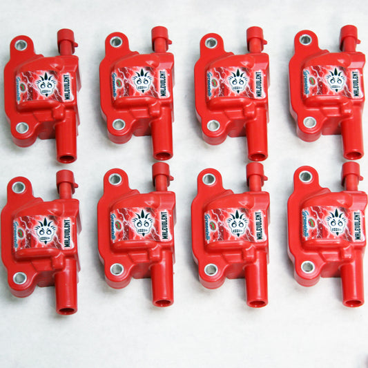 Granatelli Motor Sports 28-0514-CPRM Granatelli 14-23 GM LT Malevolent Coil Packs - Red (Set of 8)