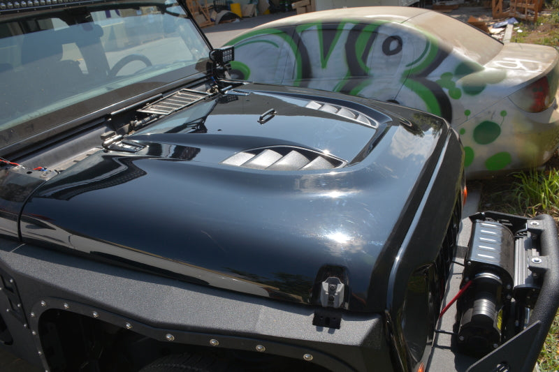 DV8 Offroad HDMB07-TA 07-18 Jeep Wrangler JK Rubicon 10th Anniversary Replica Hood