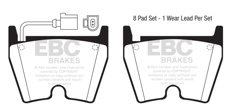 EBC DP31513/3C 17-18 Audi RS3 Redstuff Front Brake Pads