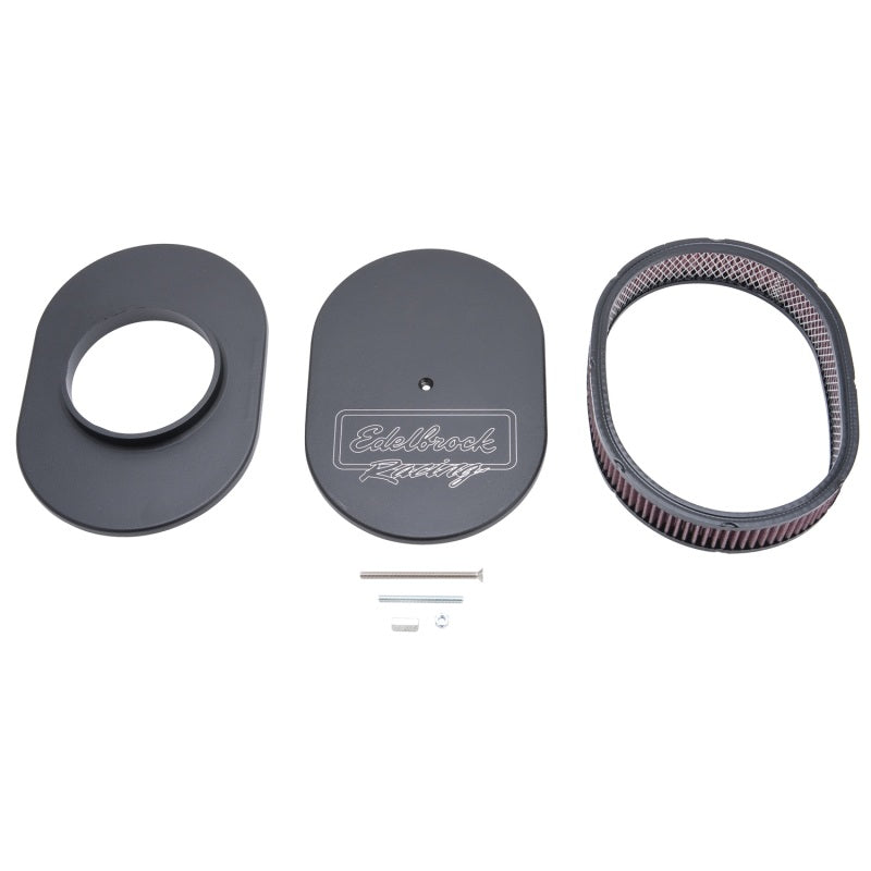 Edelbrock EDE42203 Oval Air Cleaner Assm. - Black
