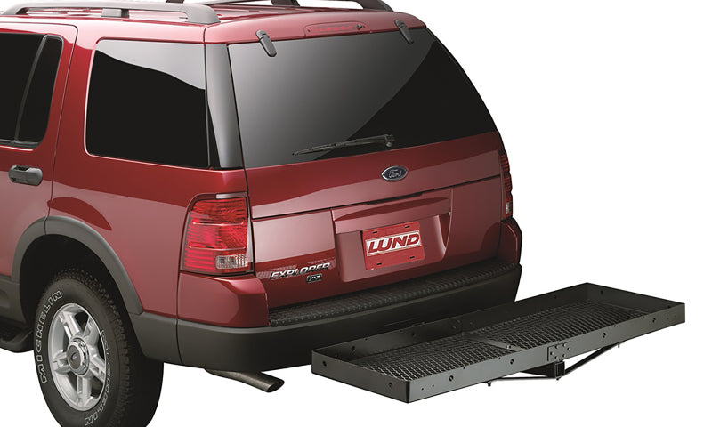 LUND 601010 Lund Universal 20in X 60in Basic Cargo Carrier For 2in Hitches - Black