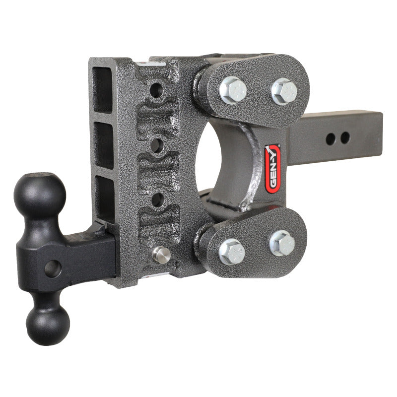 GEN-Y Hitch GH-1114 Gen-Y The Boss Torsion-Flex 2.5in Shank 5in Drop 1.7K TW 16K Hitch w/GH-051 Dual-Ball