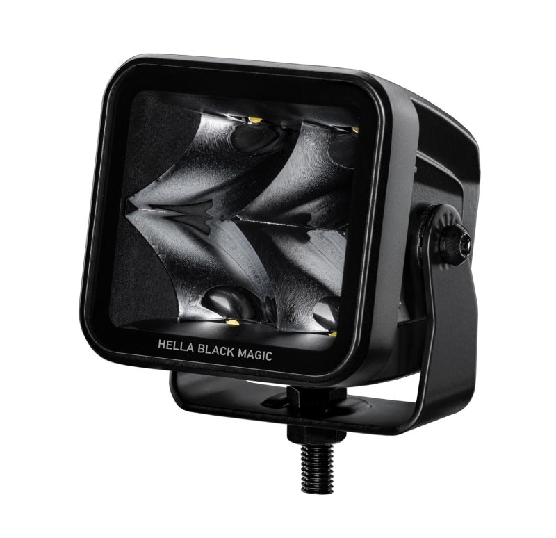 Hella 358176821 Universal Black Magic 3.2in L.E.D. Cube Kit - Spot Beam