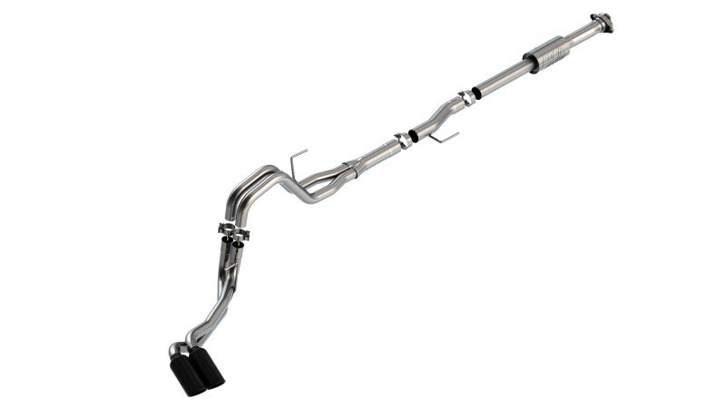 Borla 140872BC F-150 2021 2.7L/3.5L 4dr CC SB EC STB Lari/King R/Plinum/LTD 3/2.25 DSE CB AK BLK CHR Tips