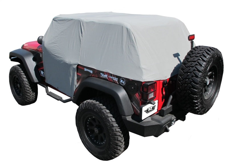 Rampage 1163 2007-2018 Jeep Wrangler(JK) Cab Cover With Door Flaps - Grey