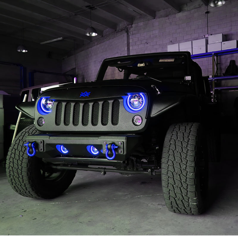 ORACLE Lighting 5769-334 Oracle 7in High Powered LED Headlights - Black Bezel - ColorSHIFT No Controller