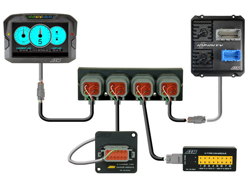 AEM 30-2225 4 Port net Can Hub