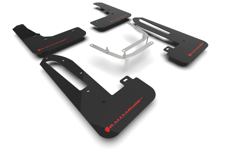 Rally Armor MF97-UR-BLK-RD 23-25 Honda Civic Type R Black Mud Flap Red Logo