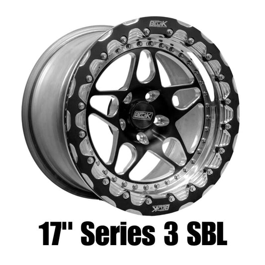 Belak Wheels 17106135S38BS-NBL Belak 17x10.5 / 8.25in BS / 6x135mm BP / Low Pad / Series 3 - Non-Beadlock Wheel