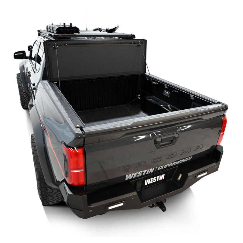 Westin 19-42785 2024 Toyota Tacoma 2WD/4WD 5ft. Bed Hard Tri-Fold Tonneau Cover - Black