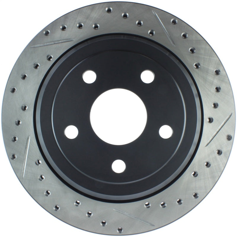 Stoptech 127.58007L StopTech Slotted & Drilled Sport Brake Rotor 11-15 Jeep Grand Cherokee (Excludes SRT8)