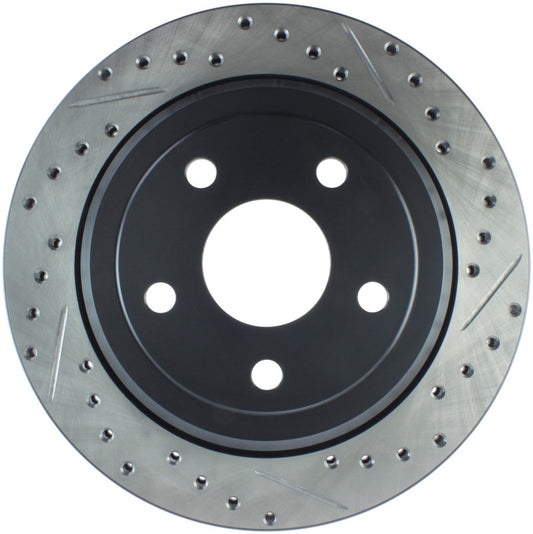 Stoptech 127.58007L StopTech Slotted & Drilled Sport Brake Rotor 11-15 Jeep Grand Cherokee (Excludes SRT8)