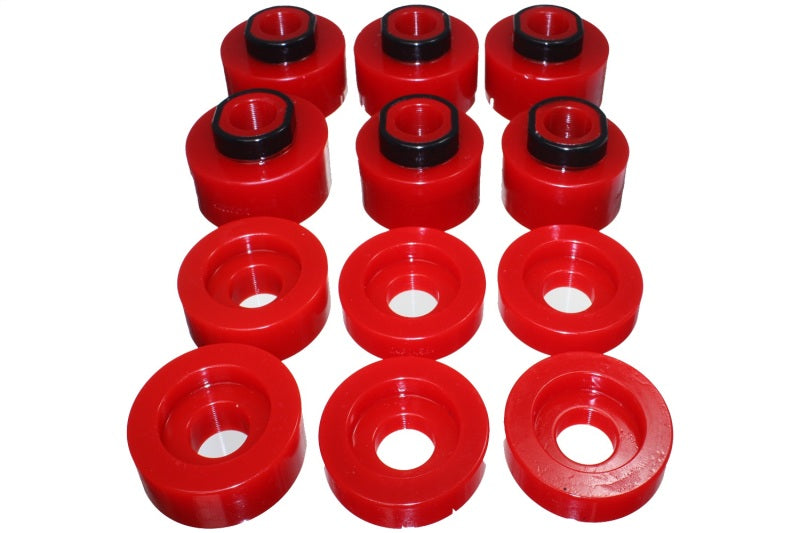Energy Suspension 4.4125R 08-16 Ford F-250/F-350/F-450/F-550 Super Duty STD/Super Cab Red Body Mount Set