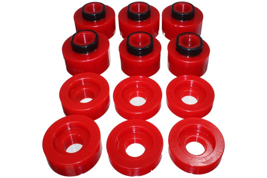 Energy Suspension 4.4125R 08-16 Ford F-250/F-350/F-450/F-550 Super Duty STD/Super Cab Red Body Mount Set