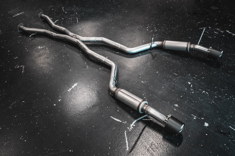 MBRP S51053CF 18-23 Dodge Durango SRT 6.4L Armor Pro T304 SS 3in Cat Back Exhaust Dual Rear Exit w/ CF Tips