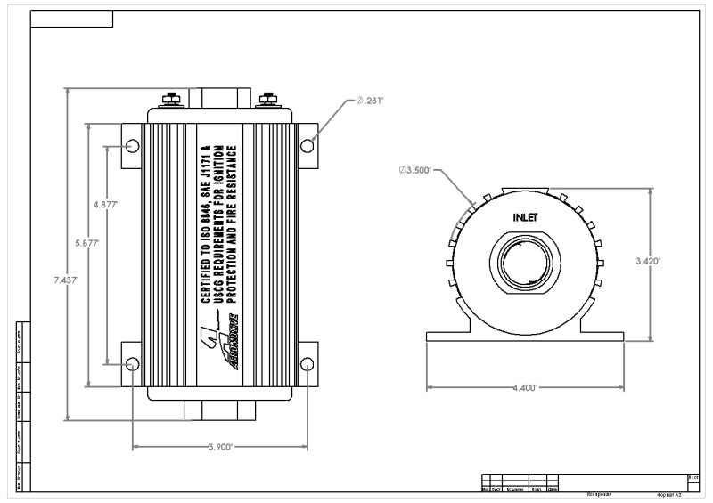 Aeromotive 11108 AER External Fuel Pumps