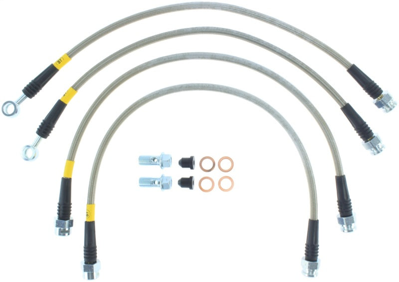 Stoptech 950.66504 StopTech 08-17 Chevrolet Silverado 1500 Stainless Steel Rear Brake Lines