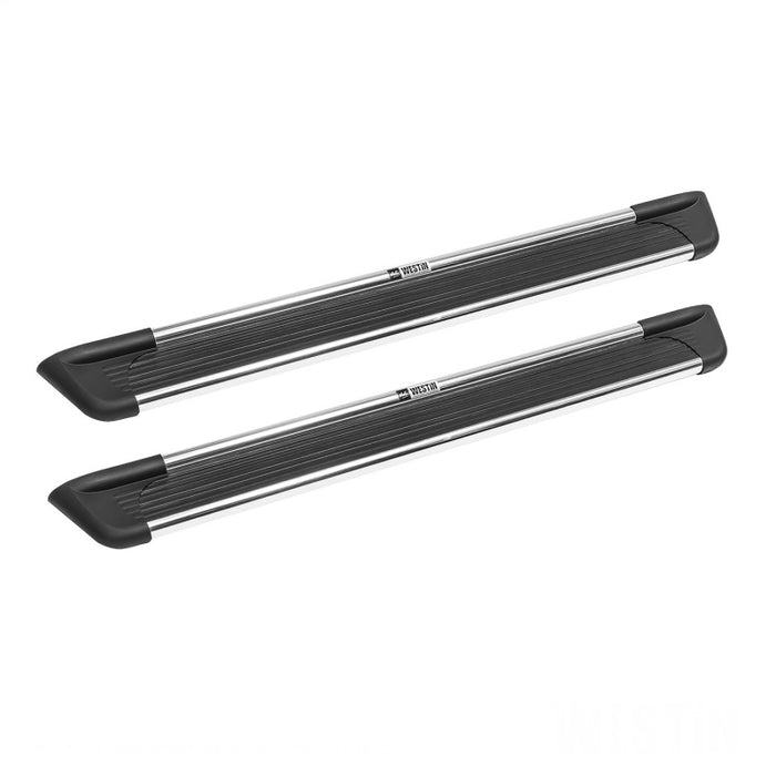 Westin 27-6150 Sure-Grip Aluminum Running Boards 85 in - Brushed Aluminum
