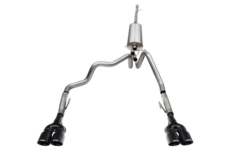 CORSA Performance 21238BPC Corsa 2022-2024 Chevrolet Silverado 1500 Cat-Back Dual Rear Exit with Twin 4in Black Tips