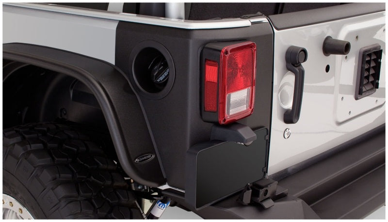 Bushwacker 14009 07-18 Jeep Wrangler Trail Armor Rear Corners - Black