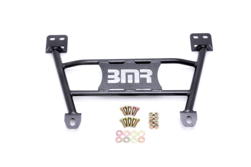 BMR Suspension CB004H BMR 05-14 S197 Mustang Radiator Support Chassis Brace - Black Hammertone