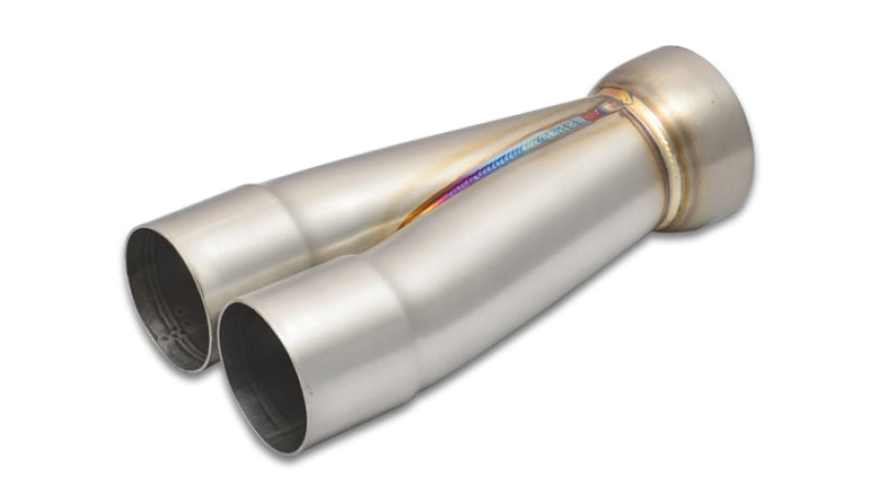 Vibrant 10356 2-1 SS Merge Collectors (2-1/4in Inlet Slipover ID 3in Outlet OD) - Sold Individually
