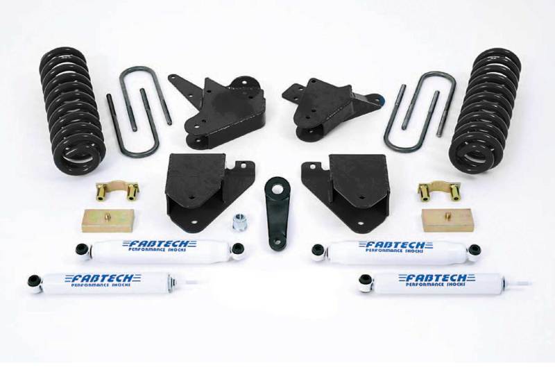 Fabtech K2099 99-00 Ford F250/350 2WD w/7.3L Diesel 6in Basic Sys w/Perf Shks
