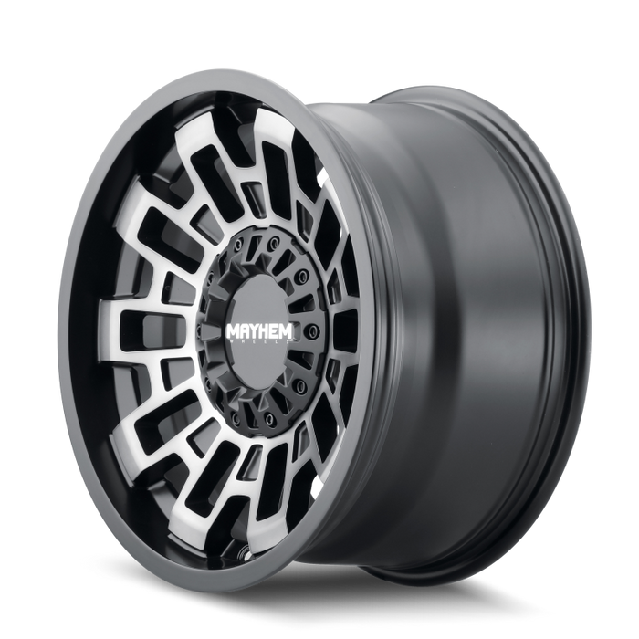 Mayhem 8113-7952TM 8113 Cortex 17x9 / 5x127 BP / -12mm Offset / 87.1mm Hub Matte Black w/ Dark Tint Wheel
