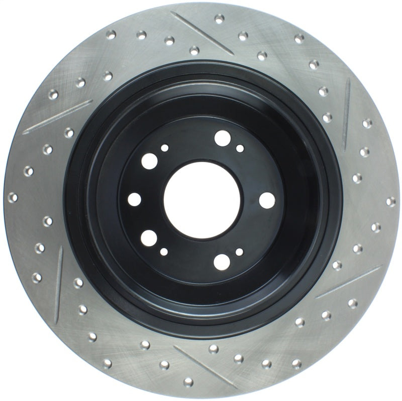 Stoptech 127.40074R StopTech Slotted & Drilled Sport Brake Rotor