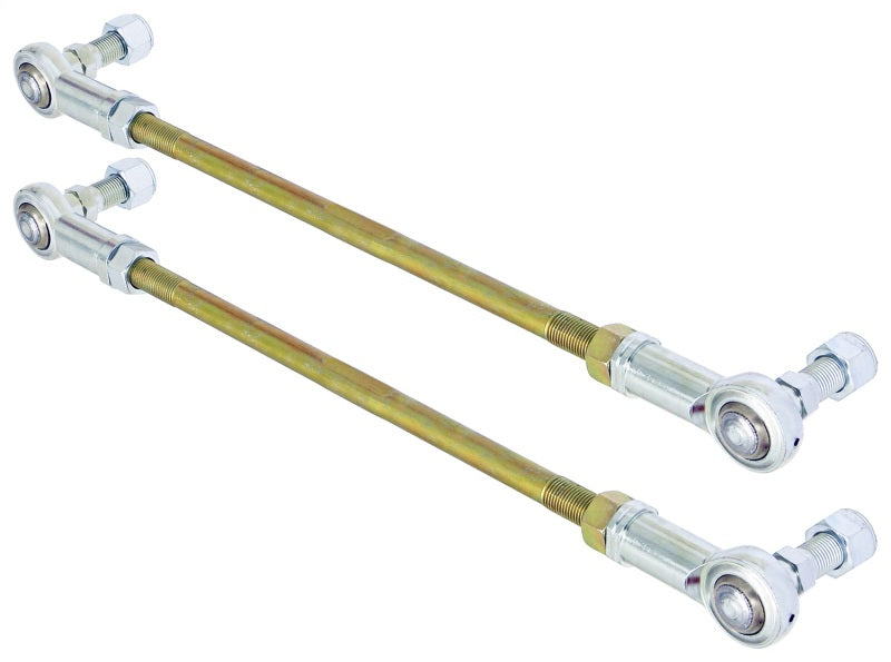RockJock CE-99002RD2 Adjustable Sway Bar End Link Kit 14in Long Rods w/ Heims and Jam Nuts pair