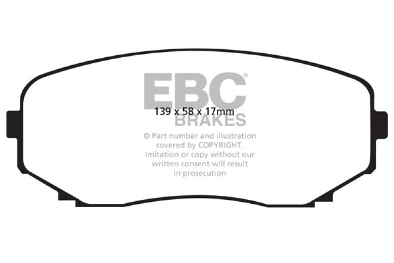 EBC DP41794R 11-14 Ford Edge 2.0 Turbo Yellowstuff Front Brake Pads