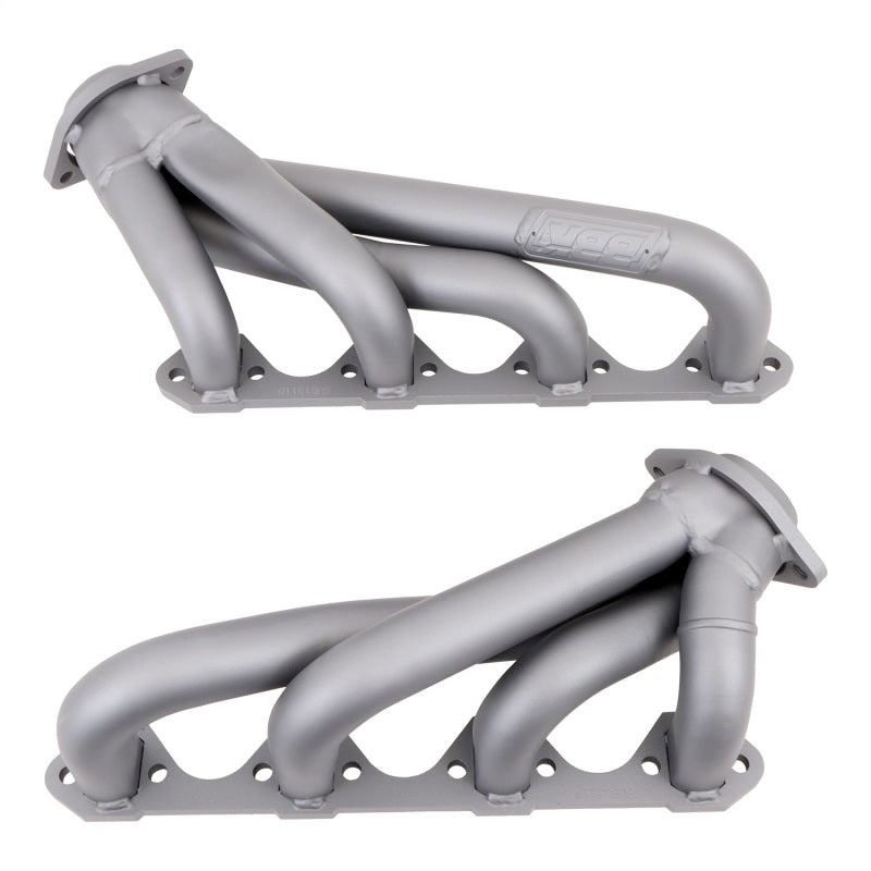 BBK 1511 79-93 Mustang 351 Swap Shorty Unequal Length Exhaust Headers - 1-5/8 Titanium Ceramic