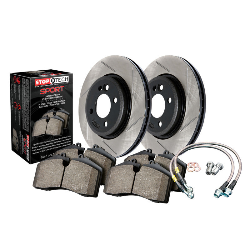 Stoptech 977.47009R Sport Axle Pack, Slotted, Rear