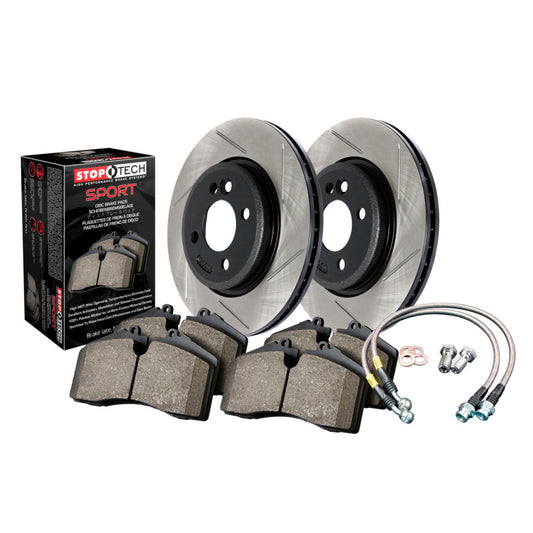 Stoptech 977.47009R Sport Axle Pack, Slotted, Rear