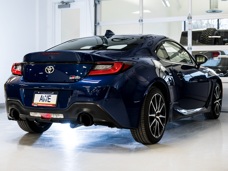 AWE Tuning 3015-33486 AWE Subaru BRZ/ Toyota GR86/ Toyota 86 Touring Edition Cat-Back Exhaust- Diamond Black Tips