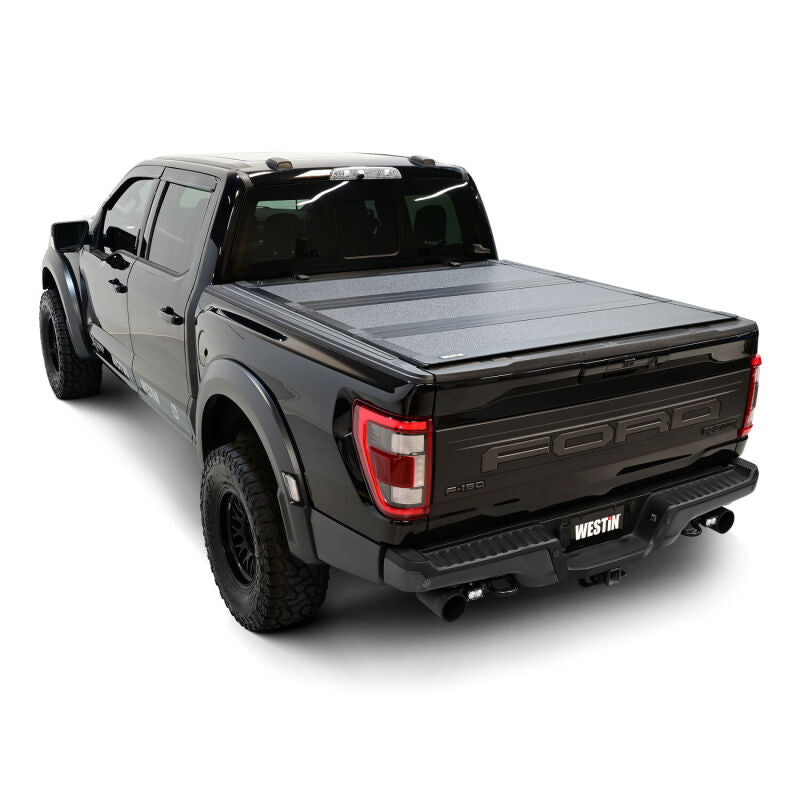 Westin 19-46355 15-25 Ford F-150 5ft. 7in. Bed Hard Tri-Fold Tonneau Cover - Black