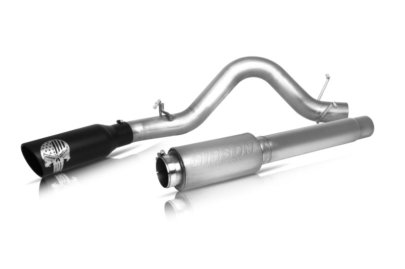 Gibson 76-0013 07-19 Toyota Tundra SR5 5.7L 4in Patriot Skull Series Cat-Back Single Exhaust - Stainless