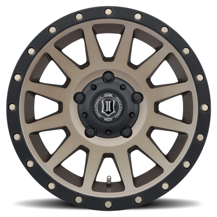 ICON 2017855557BR Compression 17x8.5 5x150 25mm Offset 5.75in BS 110.1mm Bore Bronze Wheel