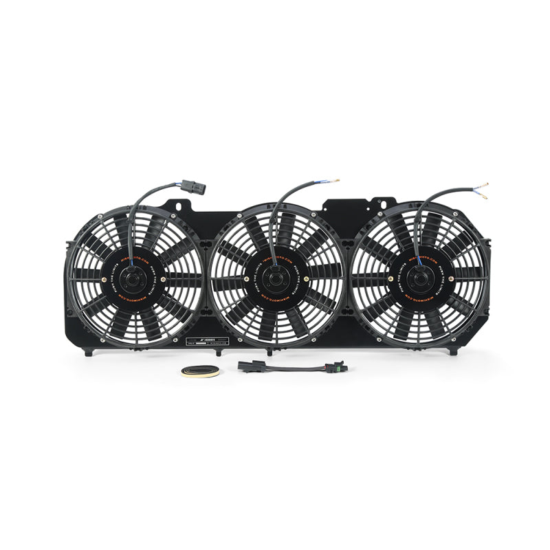 Mishimoto MMFS-XJ-89KBK 89-01 Jeep Cherokee XJ 4.0L Performance Aluminum Fan Shroud w/ Controller - Black