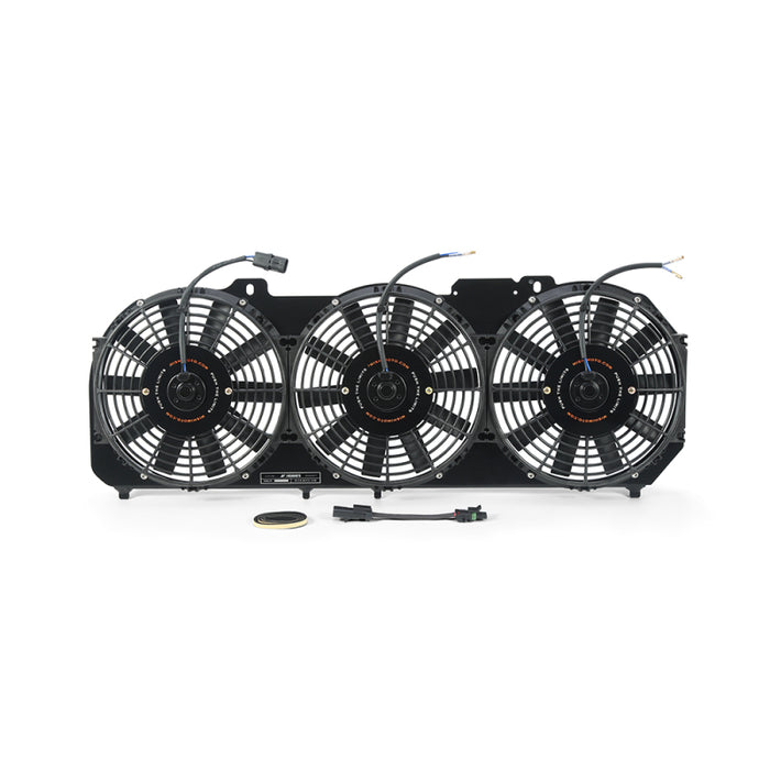 Mishimoto MMFS-XJ-89BK 89-01 Jeep Cherokee XJ 4.0L Performance Aluminum Fan Shroud w/o Controller - Black
