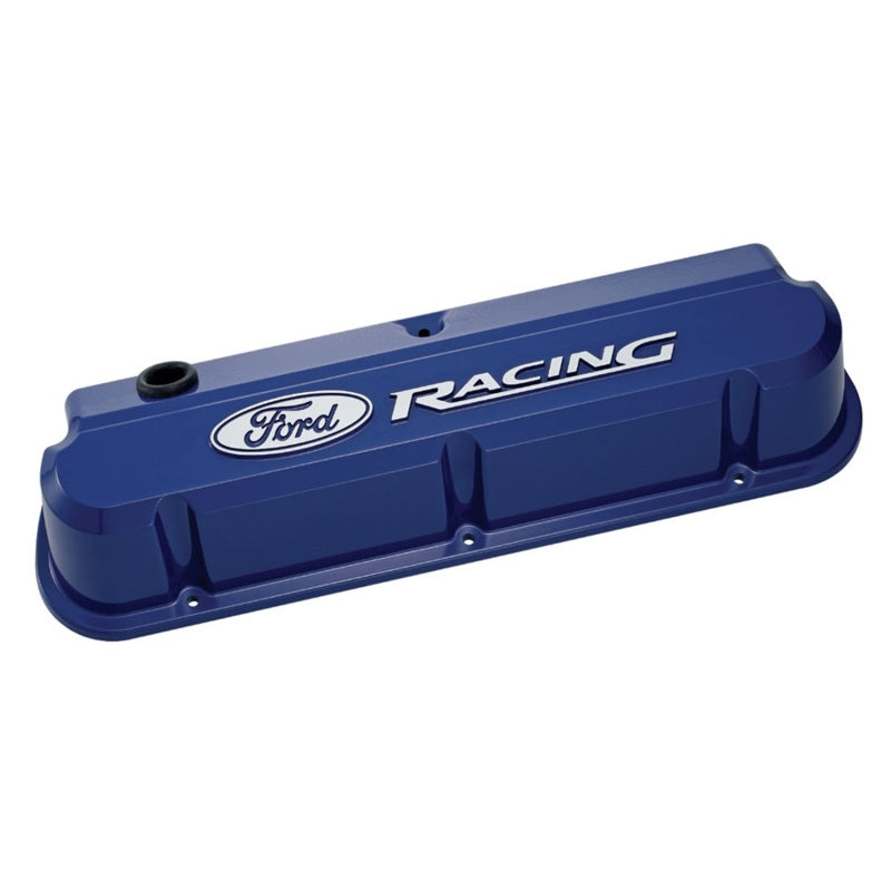 Ford Racing 302-136 289-351 Slant Edge Blue Valve Cover